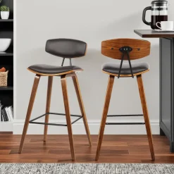 Fox Counter Height Stool In Brown