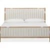 Furano Channel Upholstered Panel Bed In Ginger, Full