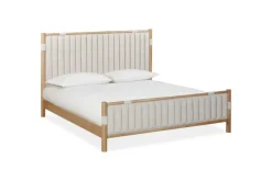 Furano Channel Upholstered Panel Bed In Ginger, Full