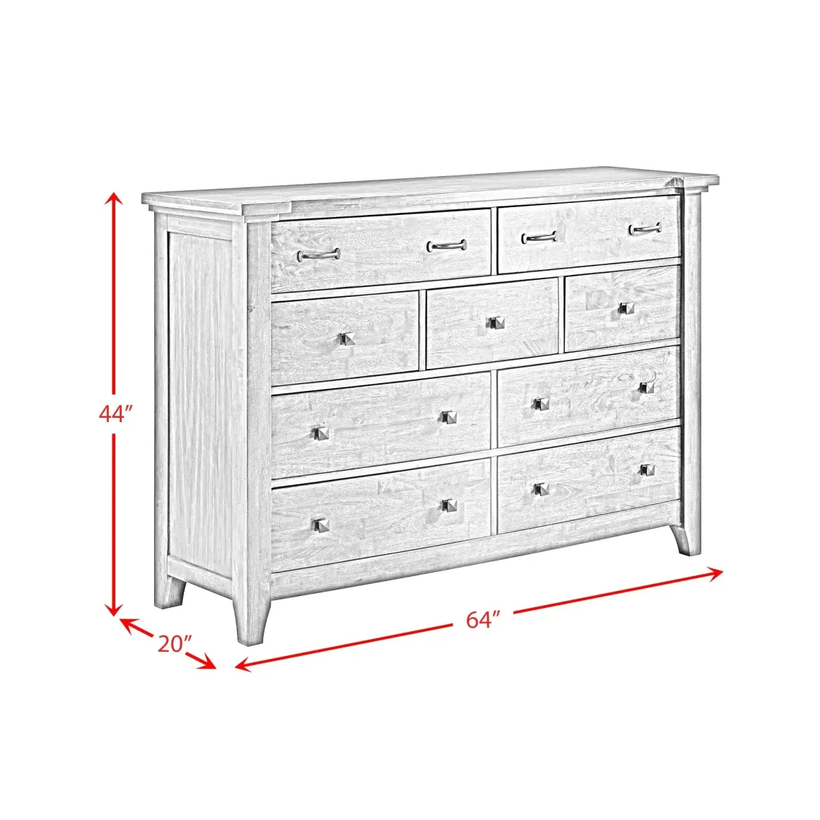 Gage Dresser In Chestnut