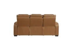 Gallington 2 Power Sofa W/ Drop Down Console In Brown