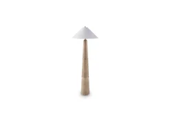 Gasparleigh Floor Lamp In Natural Brown