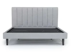 Gavin Upholstered Adjustable Foundation Bed In Charcoal, Full