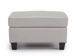 Genoa Ottoman In Coconut Leather