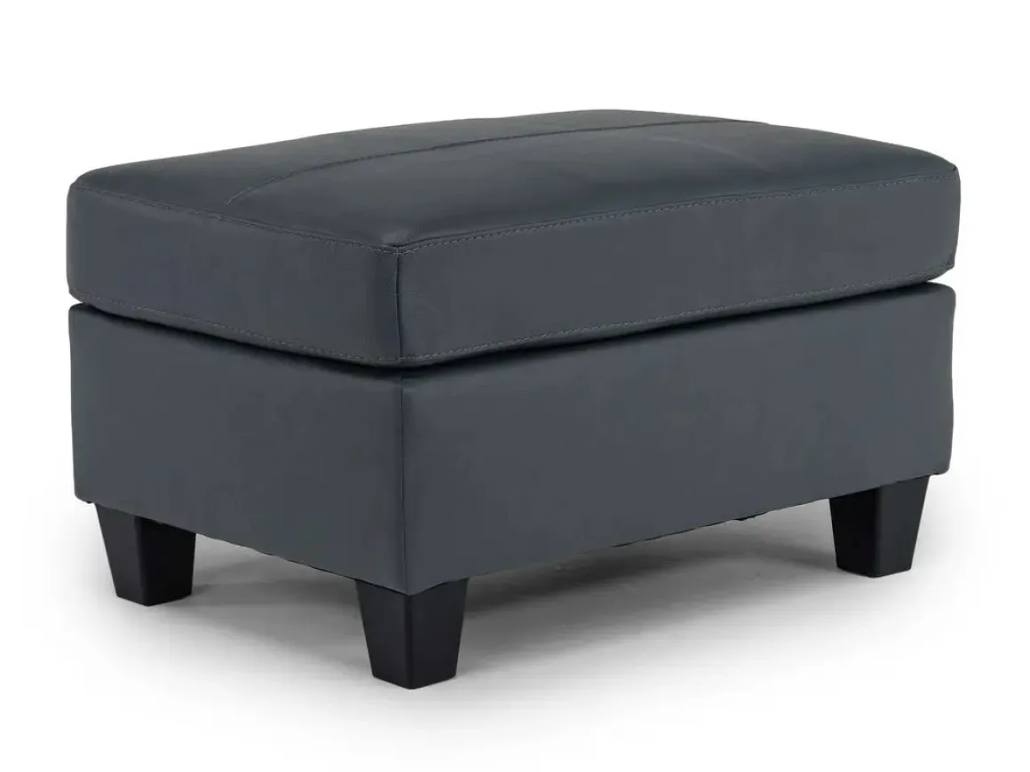 Genoa Ottoman In Coconut Leather