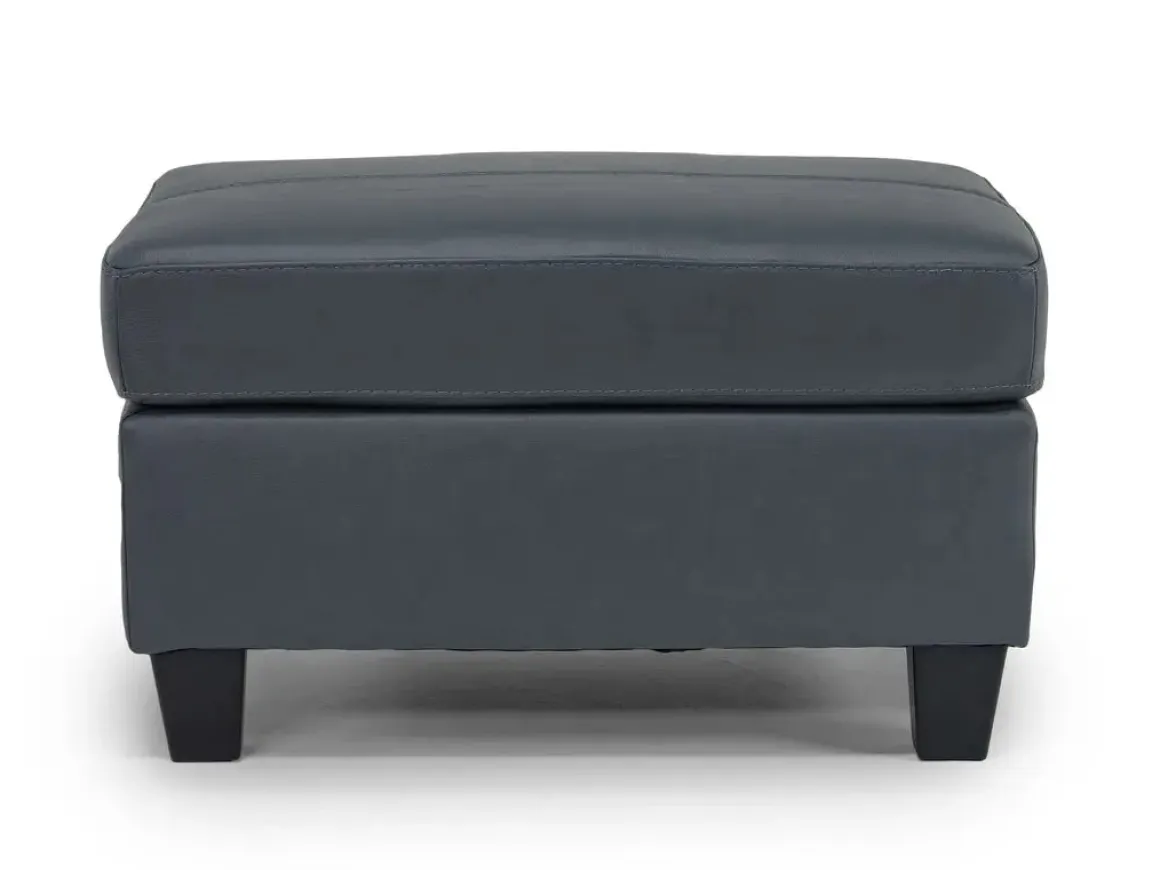 Genoa Ottoman In Coconut Leather