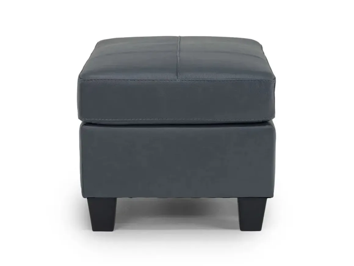 Genoa Ottoman In Coconut Leather