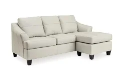 Genoa Sofa Chaise In Coconut Leather