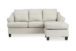 Genoa Sofa Chaise In Coconut Leather