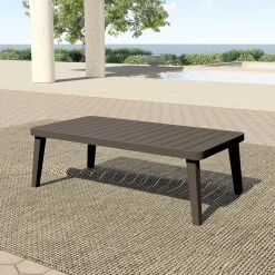 Genova Outdoor Coffee Table In Brown