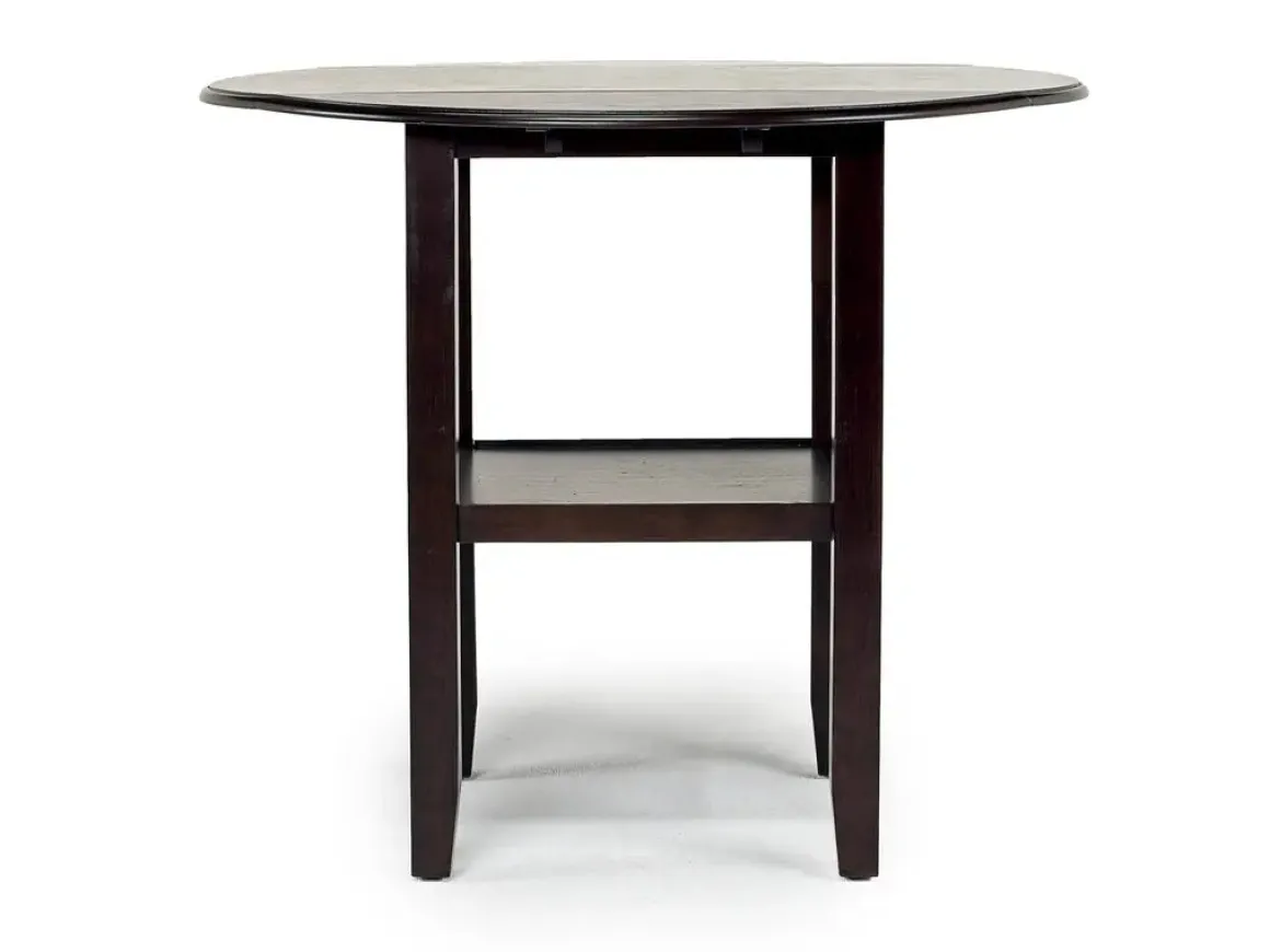 Gia Counter Height Extendable Round Dining Table & 2 Stools In Gray