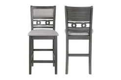Gia Counter Height Stool In Gray, Set Of 2