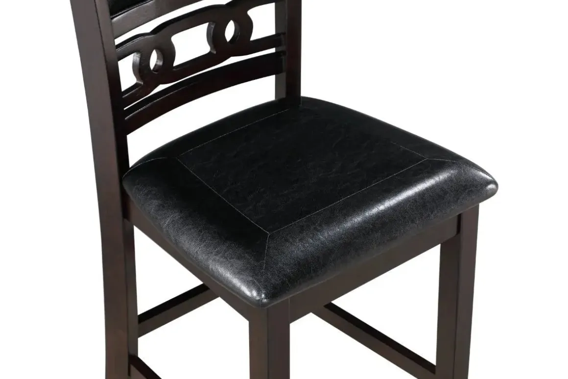 Gia Counter Height Stool In Gray, Set Of 2