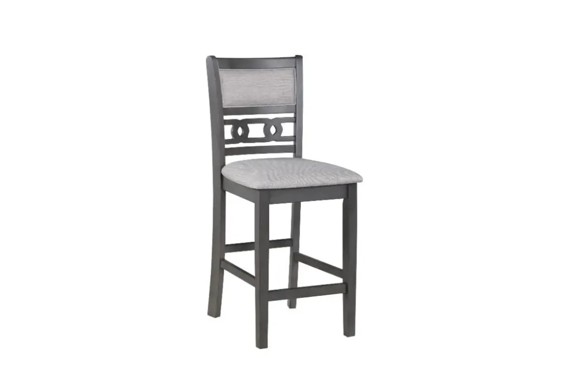 Gia Counter Height Stool In Gray, Set Of 2