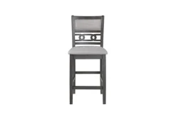 Gia Counter Height Stool In Gray, Set Of 2