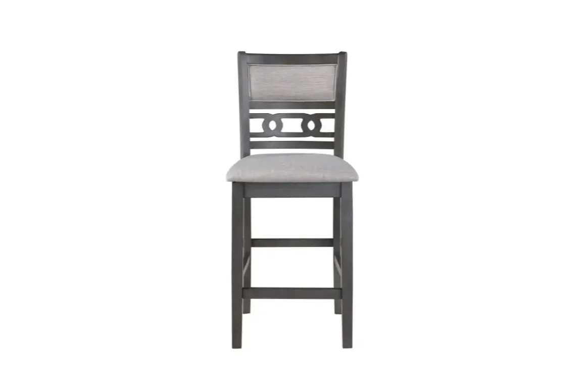 Gia Counter Height Stool In Gray, Set Of 2