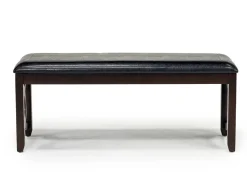 Gia Dining Bench In Dark Brown