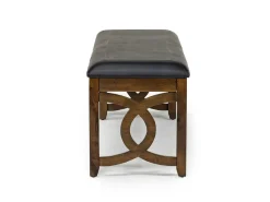 Gia Dining Bench In Dark Brown