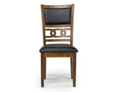 Gia Dining Table & 4 Chairs In Dark Brown