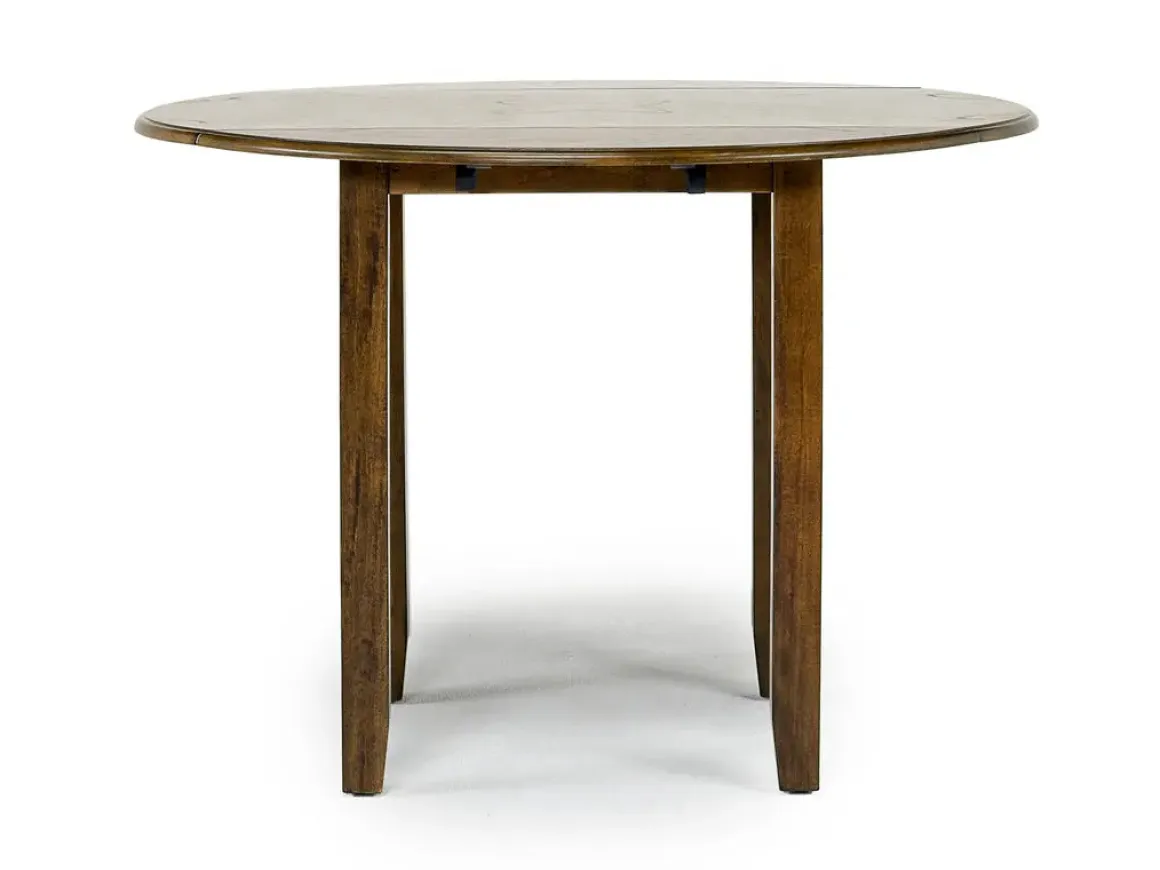 Gia Extendable Round Dining Table & 2 Chairs In Dark Brown