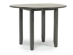 Gia Extendable Round Dining Table & 2 Chairs In Dark Brown