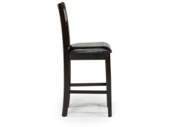 Gia Round Counter Height Dining Table & 4 Stools In Gray