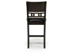 Gia Round Counter Height Dining Table & 4 Stools In Gray