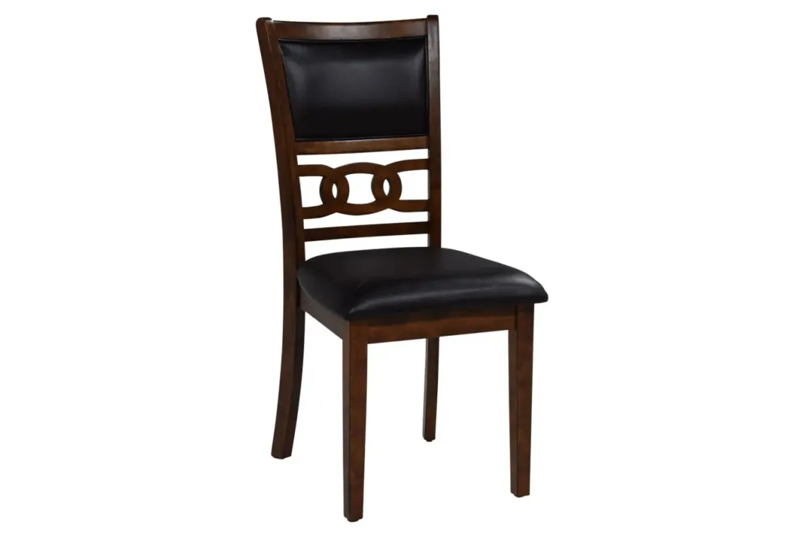 Gia Round Dining Table & 4 Chairs In Dark Brown
