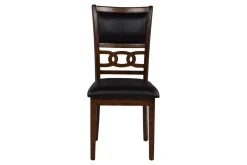 Gia Round Dining Table & 4 Chairs In Dark Brown
