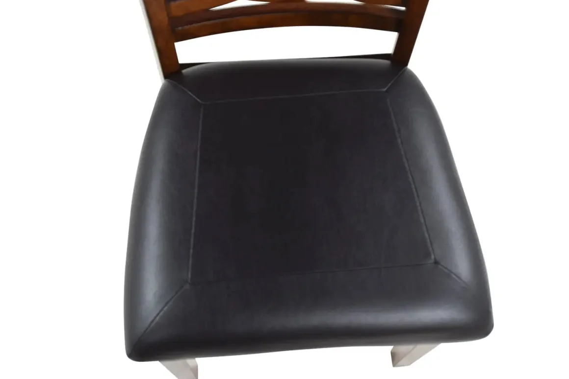 Gia Round Dining Table & 4 Chairs In Dark Brown