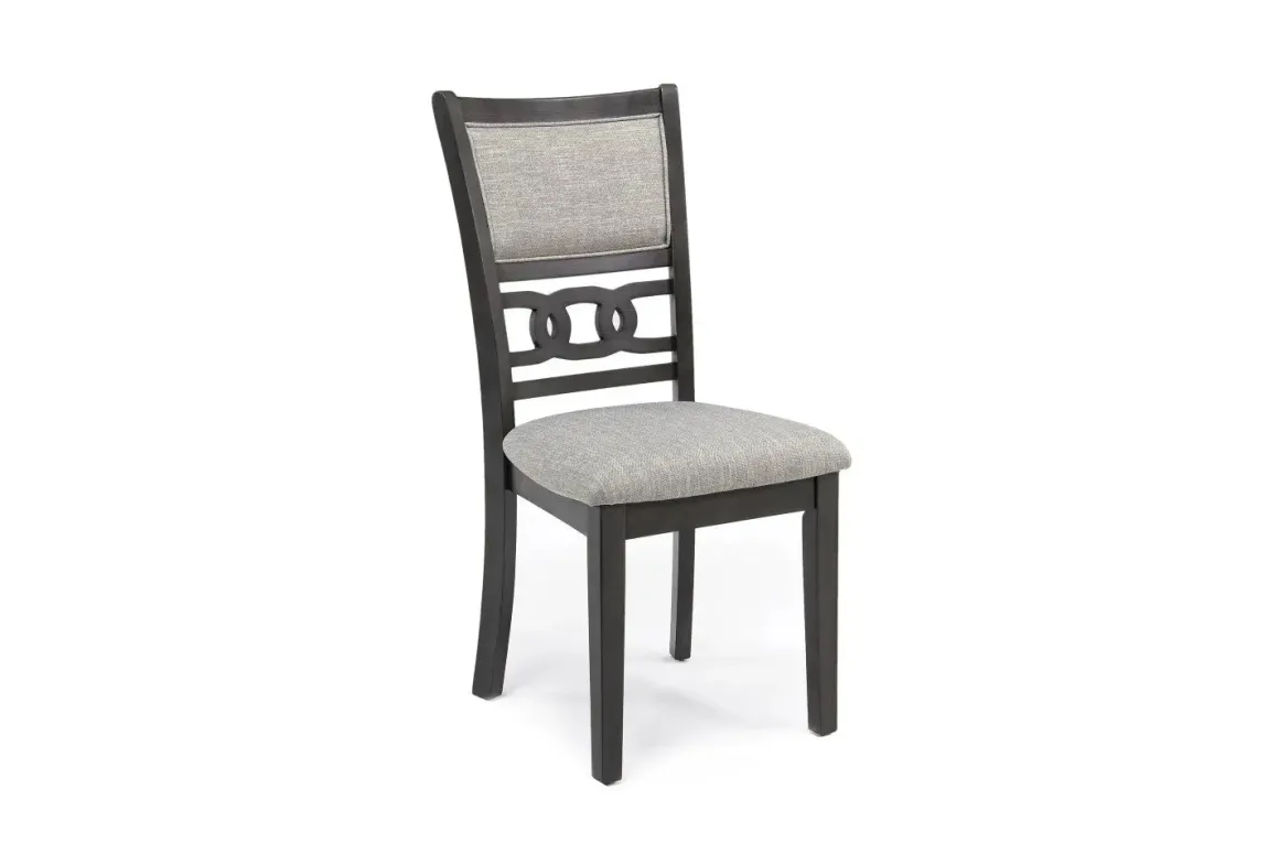 Gia Round Dining Table & 4 Chairs In Dark Brown