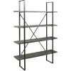 Gilesgrove Tall Bookcase In Black & Gray