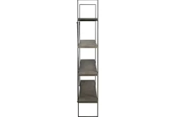 Gilesgrove Tall Bookcase In Black & Gray