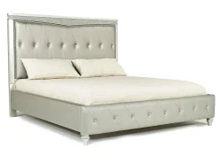 Glendale Upholstered Bed In Platinum, Queen