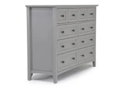 Grace Panel Bed, Dresser, Mirror & Nightstand In Snowfall, Full