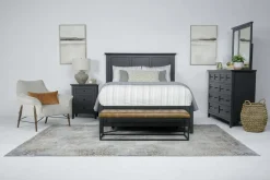 Grace Panel Bed In Raven, Full