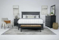 Grace Panel Bed In Raven, Full