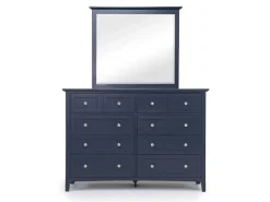 Grace Storage Bed, Dresser, Mirror & Nightstand In Snowfall, Full