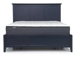 Grace Storage Bed, Dresser, Mirror & Nightstand In Snowfall, Full