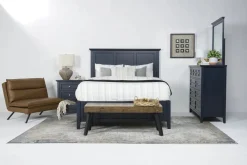 Grace Storage Bed, Dresser, Mirror & Nightstand In Snowfall, Full