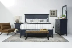 Grace Storage Bed, Dresser, Mirror & Nightstand In Snowfall, Full