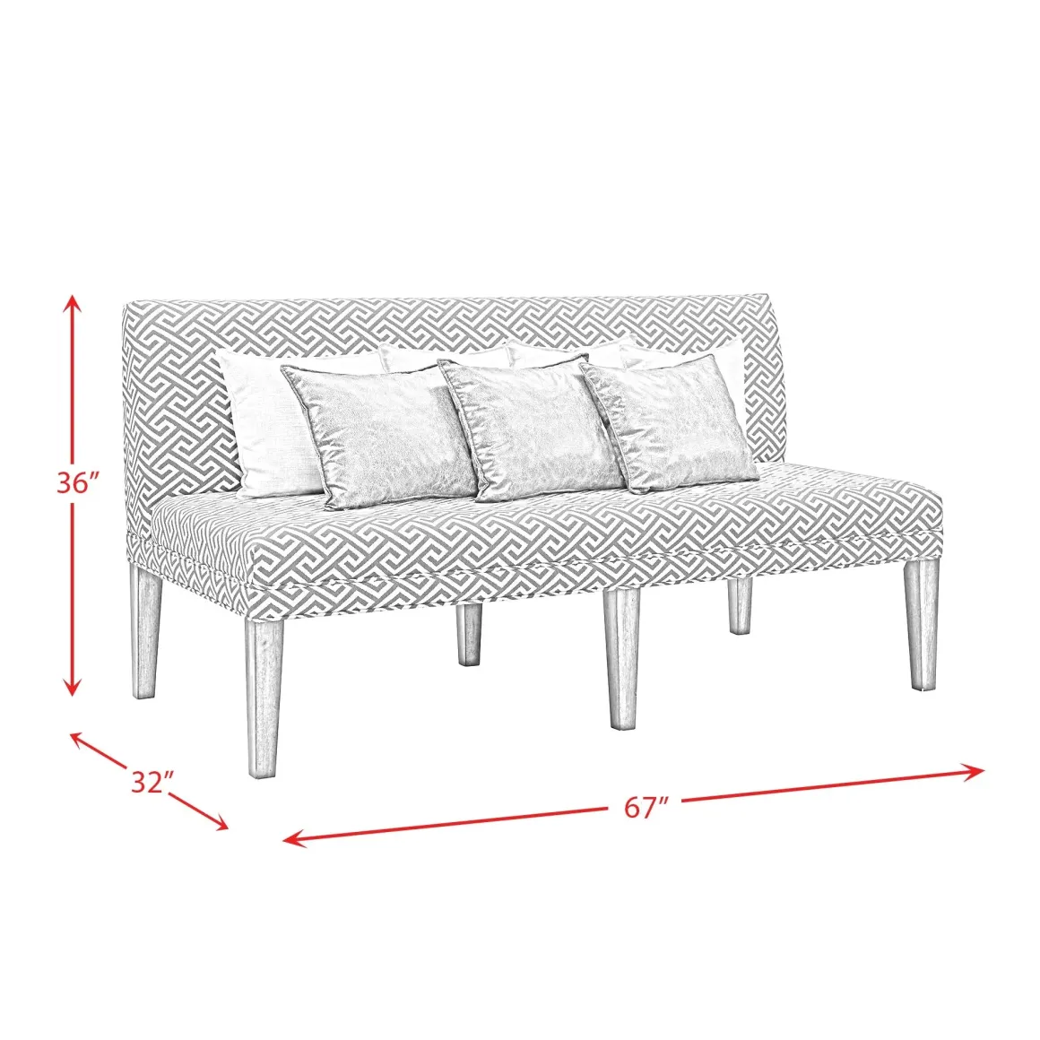 Gramercy Dining Bench In Walnut