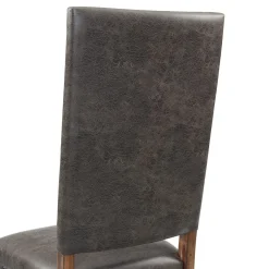 Gramercy Tufted Tall Back Side Chair In Walnut, Set Of 2