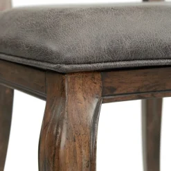 Gramercy Tufted Tall Back Side Chair In Walnut, Set Of 2