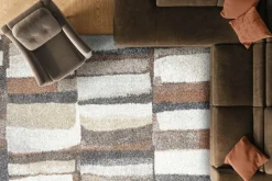 Granada Cadiz Rug In Multicolor/Rust, 5’ X 7’