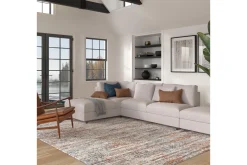 Granada Clay Rug In Multicolor, 5’ X 7’