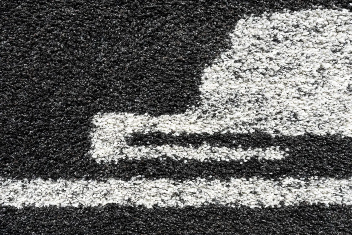 Granada Prado Rug In Black, 5’ X 7’