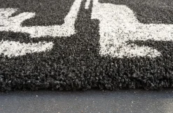 Granada Prado Rug In Black, 5’ X 7’