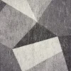 Granada Vista Rug In Gray Geometric, 5’ X 8’