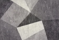 Granada Vista Rug In Gray Geometric, 5’ X 8’